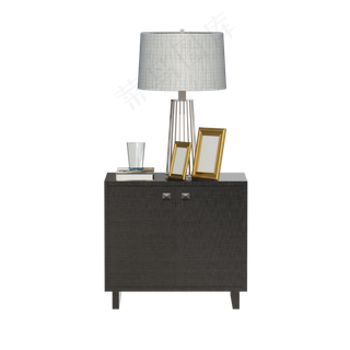 时尚现代家居床头柜床头灯,免抠元素