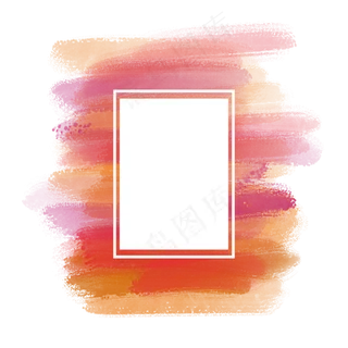 水彩底纹文本框5