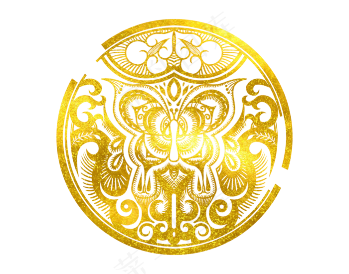 2019烫金剪纸窗花png免抠(2800X2200(DPI:300))psd模版下载