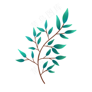 绿色树叶PNG免抠素材