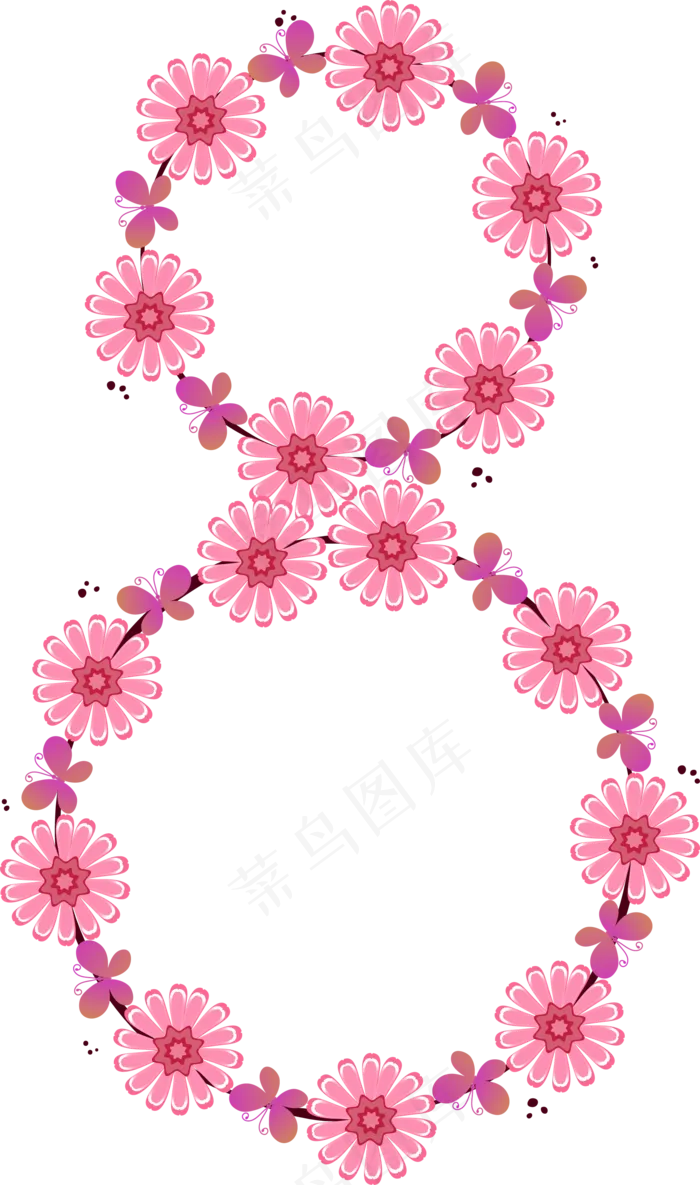 矢量手绘节日花环(1972*3339px 300 dpi )ai矢量模版下载