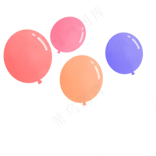 儿童节飞舞的气球