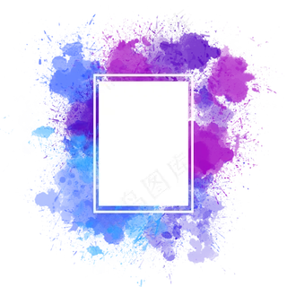 水彩底纹文本框1