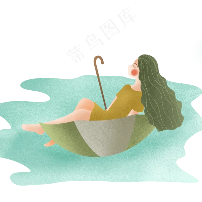 节气处暑漂流(2000X2000(DPI:300))psd模版下载