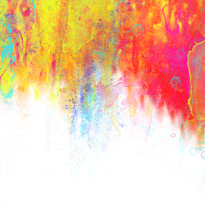 水彩晕染华丽肌理实验缤纷彩色PNG,免抠元素(4000*4000px 300 dpi )psd模版下载