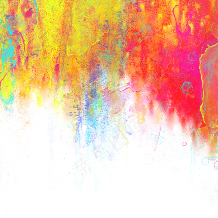 水彩晕染华丽肌理实验缤纷彩色PNG,免抠元素(4000*4000px 300 dpi )psd模版下载