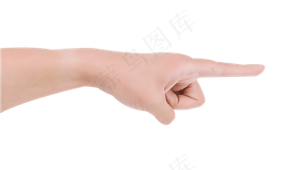 单手指路指示指方向手势,免抠元素