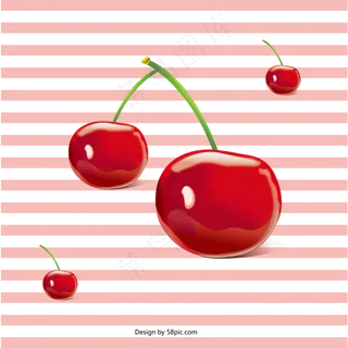 樱桃多汁水果红色甜美
