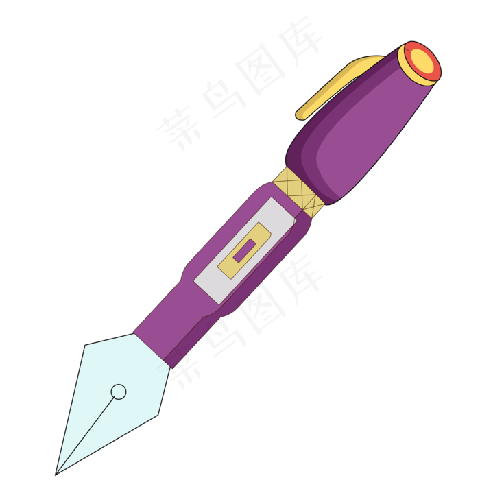 创意钢笔写出英文矢量图