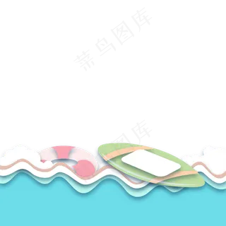 清新夏日主题剪纸