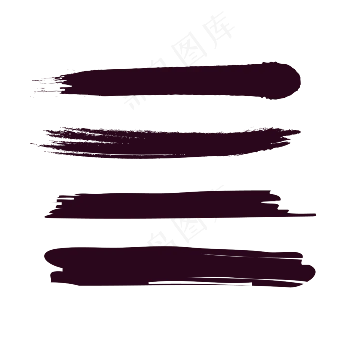 黑色笔刷,免抠元素(2500*2500px 72 dpi )