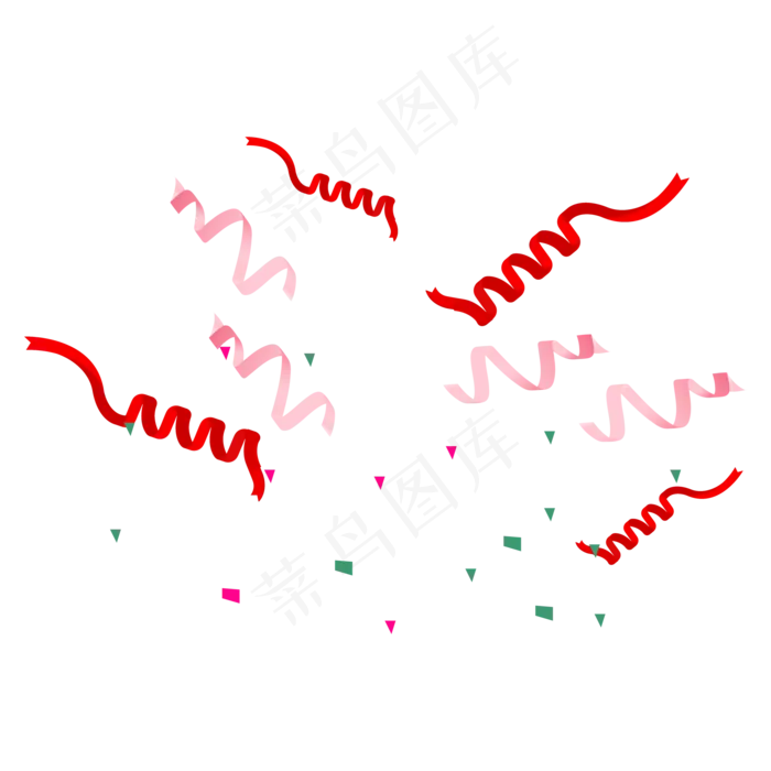 彩色漂浮撒花,免抠元素(2000*2000px 300 dpi )ai矢量模版下载