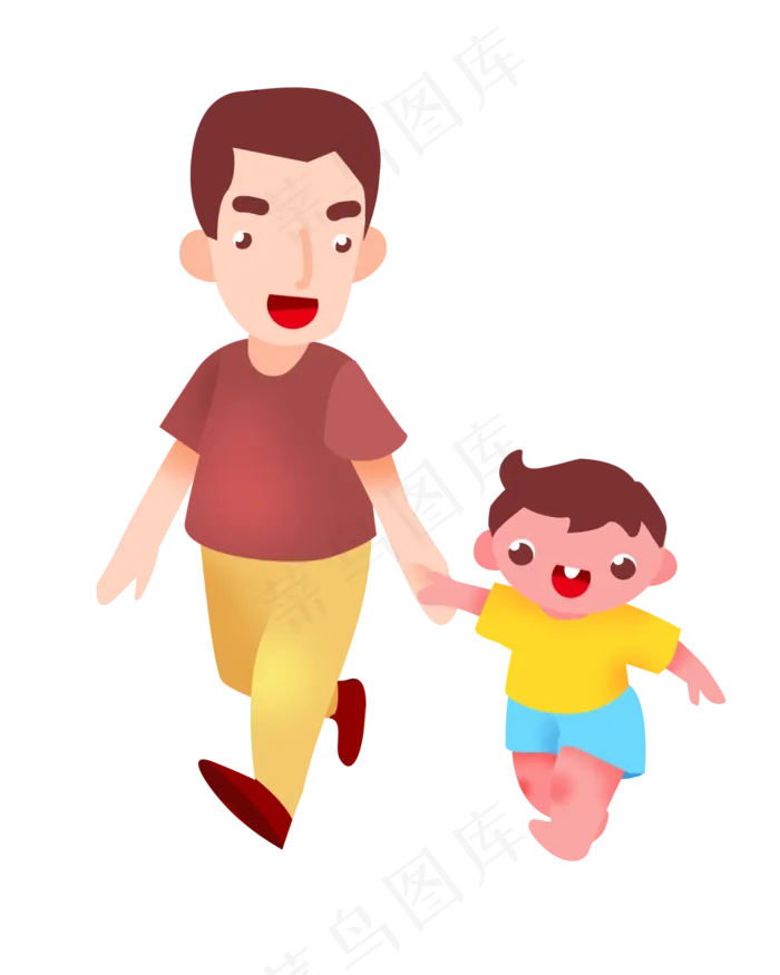 父亲节牵手父子(2000X2500(DPI:300))psd模版下载