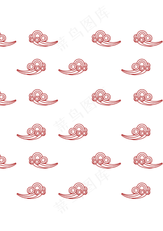 云纹中国风简约免扣png