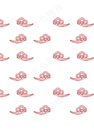 云纹中国风简约免扣png