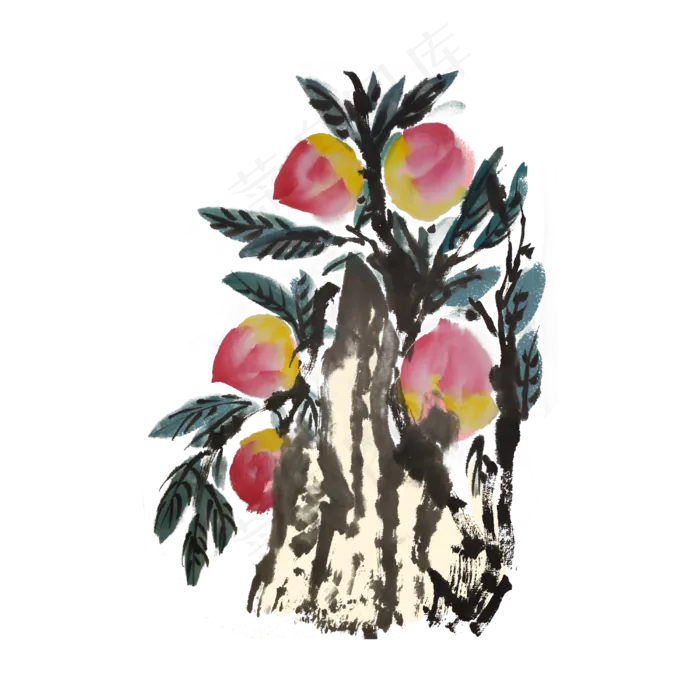 夏天水蜜桃(4000X4000(DPI:300))psd模版下载