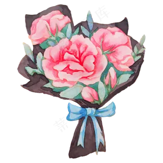 红色玫瑰蔷薇花束