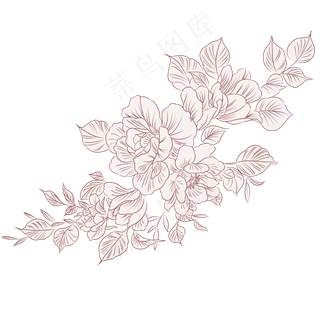 植物花草线稿