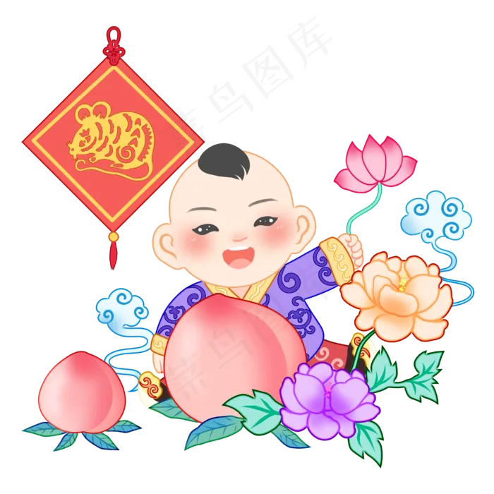 新年娃娃年画