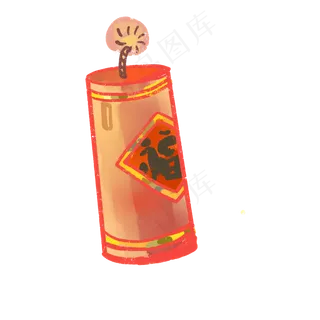 元宵节红色的炮竹,免抠元素