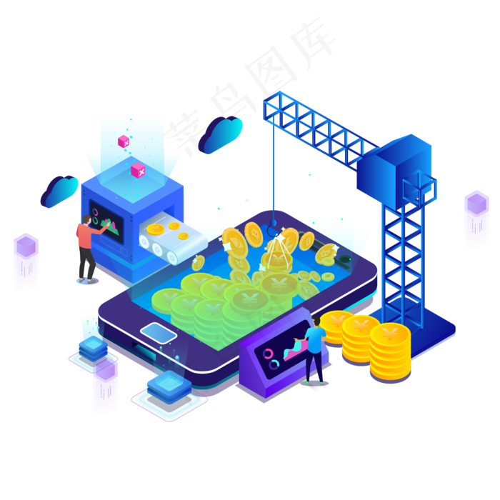 金融商务装饰,免抠元素