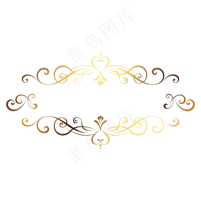 金色花纹样式(2000X2000(DPI:300))ai矢量模版下载