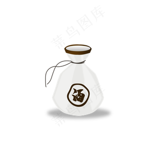 中国风清明节酒坛,免抠元素