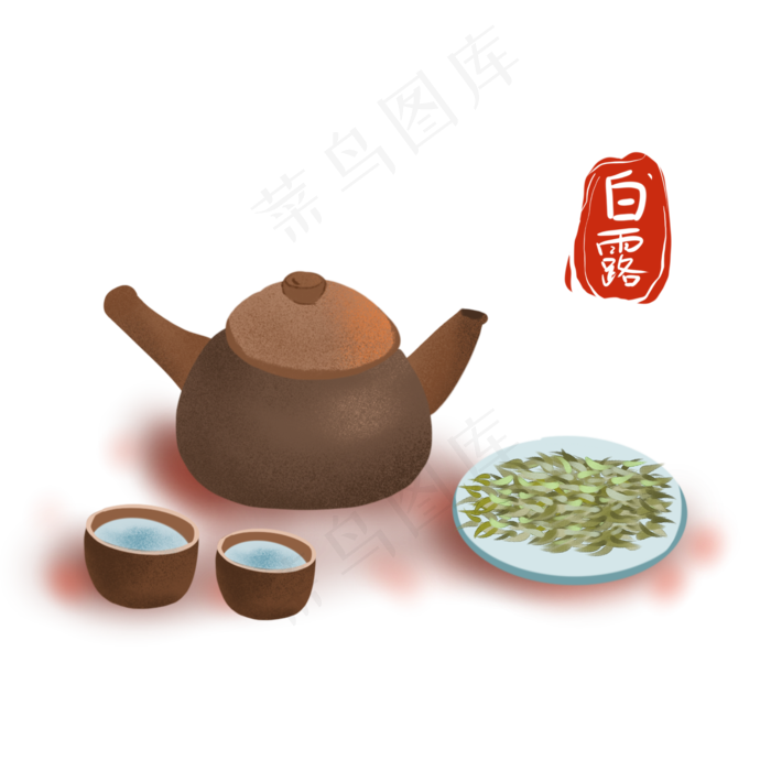 白露节气传统食物素材(2000X2000(DPI:132))psd模版下载