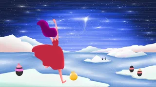 探险少女的南极冰川之旅