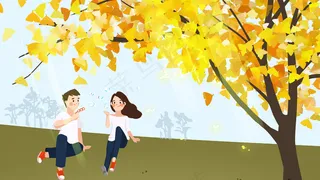 九月你好银杏情侣