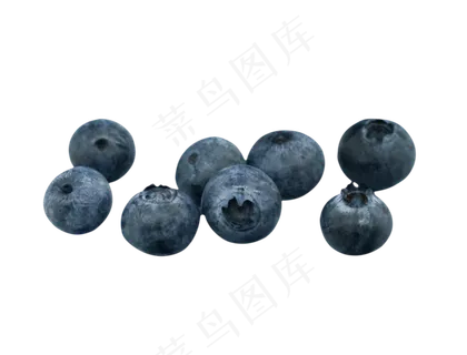 散落食物蓝莓