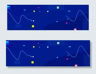 蓝色简约创意科技电商banner