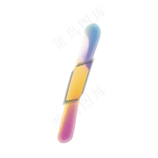创意卡通渐变字母I