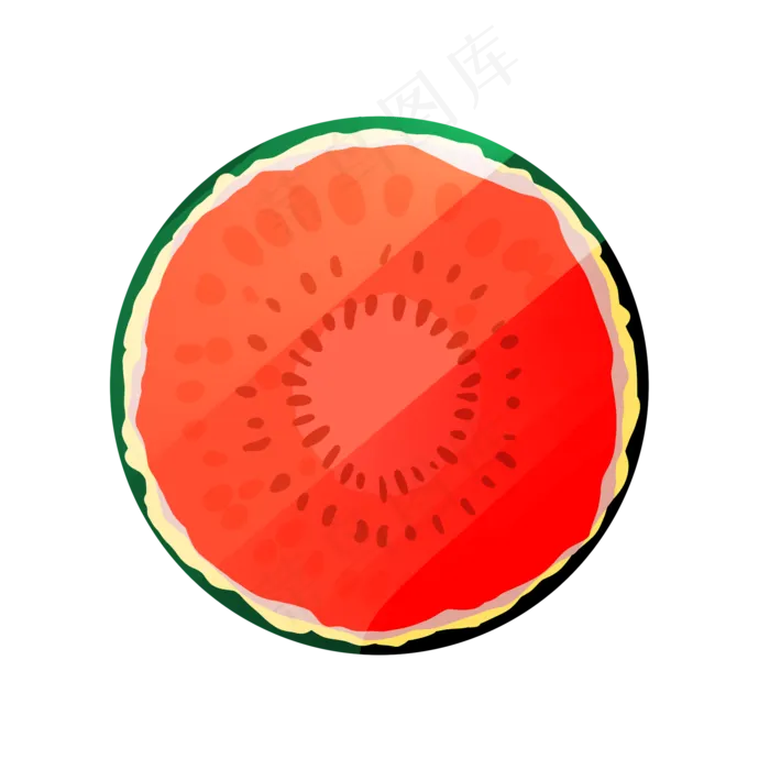 夏季水果西瓜(2000X2000(DPI:300))psd模版下载