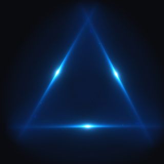 科技感几何组合三角蓝光亮光