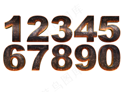 3d质感数字原创时尚数字