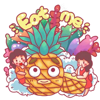 水果菠萝食物好吃