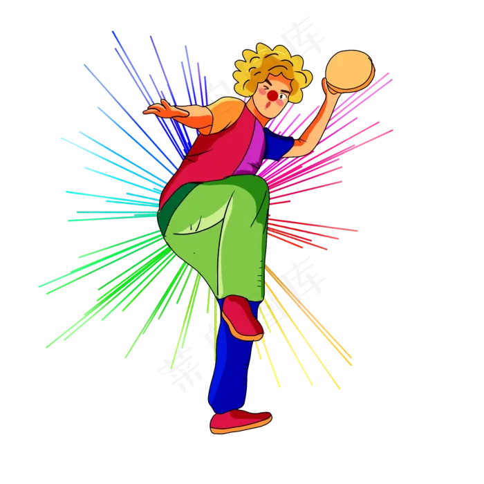 整人小丑png图(2000X2000(DPI:300))psd模版下载