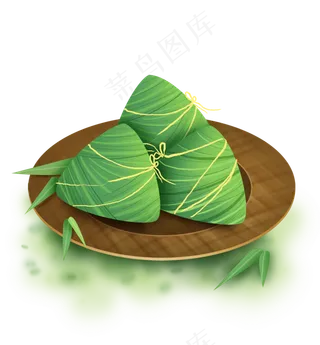 端午节清新的竹叶粽子