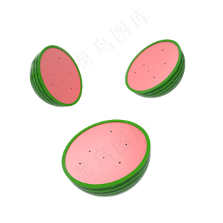 夏天清凉解渴大西瓜