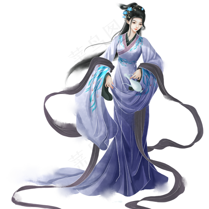 古代四美之貂蝉唯美古风仙侠仕女(2000X2000(DPI:300))psd模版下载