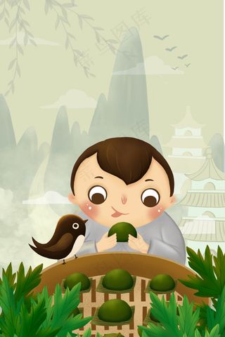 二十四节气清明节吃青团祭祀拜祖先燕子南归