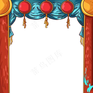 国潮喜庆装饰边框