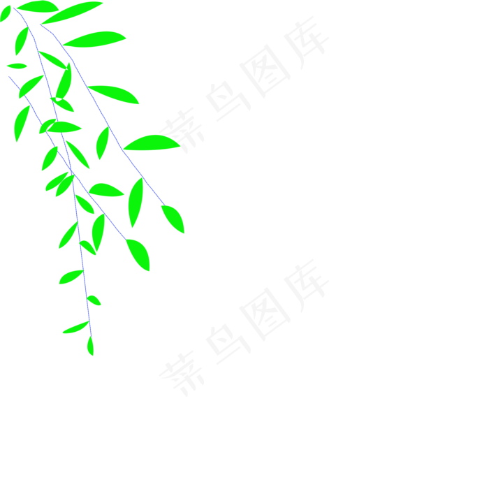 矢量手绘叶子(2000*2000px 72 dpi )ai矢量模版下载