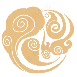 云彩云朵云金属色金色云纹古典