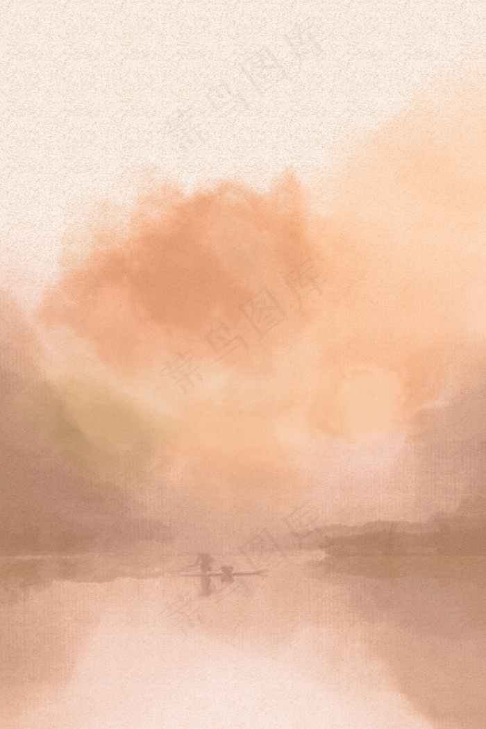 简约水墨风古风墨水背景海报