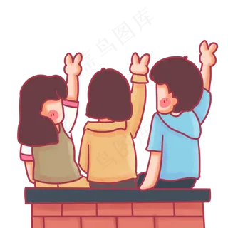 那些年青春感年轻人合影