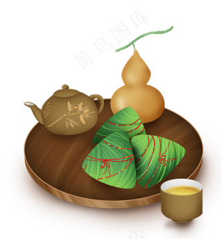 中国风端午习俗美食