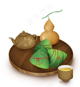 中国风端午习俗美食