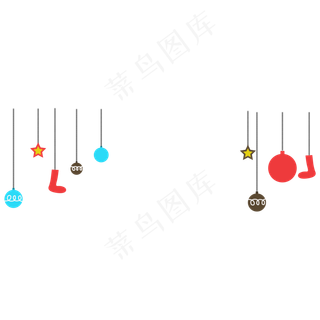 卡通矢量圣诞挂饰圣诞,免抠元素